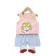 thumbnail image 1 of 24M 65Fluorescent GreenSummer Cute Cartoon 2pcs Niños Bebé Niños Niñas Chaleco de dibujos animados Top Shorts Pantalones Conjunto Ropa Niños Pijamas Niñas Conjuntos de ropa esquí esquí Gafas de esquí, 1 of 4