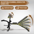 thumbnail image 4 of Adjustable Weight Bench,Full Body Workout Multi-Purpose Foldable Exercise Workout Bench,Weight Capacity 396 Lbs for Home Gym Incline Decline, 4 of 6