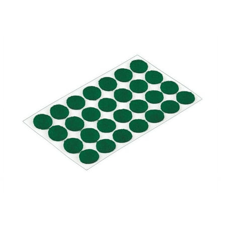 Shepherd Hardware 9421 Furniture Pad, Felt Cloth, Green, 3/8 in Dia, Round