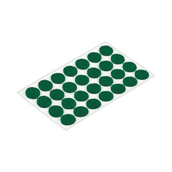 Shepherd Hardware 9421 Furniture Pad, Felt Cloth, Green, 3/8 in Dia, Round