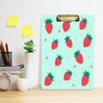 thumbnail image 2 of FORMRS Acrylic Clipboard with Low Profile Clip Standard A4 Letter Size, 12.5" x 9", Green Strawberry, 2 of 8