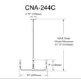 thumbnail image 2 of Catalina Chandelier - 4 Light - Matte Black, 2 of 2