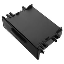 WEUVEB 1Pack Car Interior Organization Storage Box in Black Plastic for Marine Radio Holder Use 17.8X12X4.8in