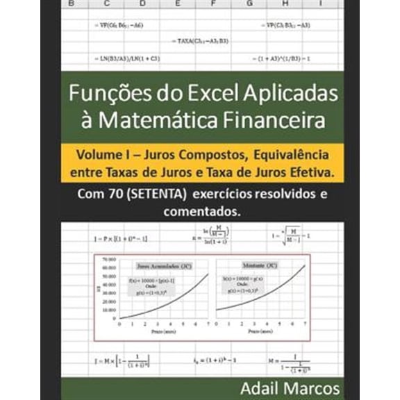 Pre-Owned Fun??es do Excel Aplicadas ? Matem?tica Financeira: Juros Compostos, Equival?ncia entre Taxas de Juros e Taxa de Juros Efetiva