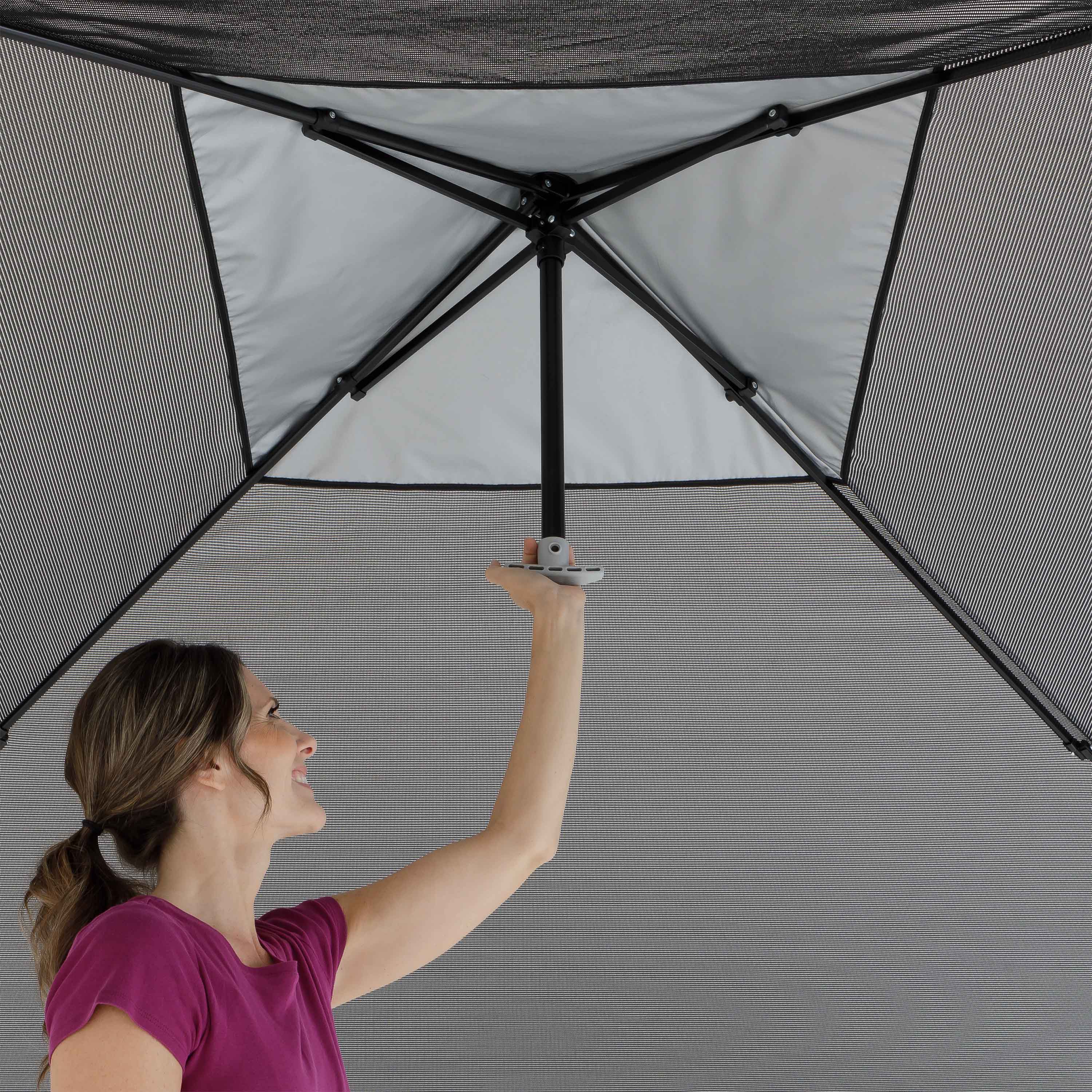 Toldo superior de patas rectas de 10 x 10, malla 7