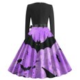 thumbnail image 3 of Dress for Women,Long Sleeve Dress for Women,Womens Fashion Casual Printing Long Sleeve Round-Neck Dress,Long Sleeve Dress,Casual Dress for Women, 3 of 3