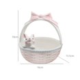 thumbnail image 4 of tredstone Ceramic Rabbit Easter Basket Porcelain bunny bowls Flower Pot Home Decor 16cmx15.5cmx18.3cm, 4 of 9