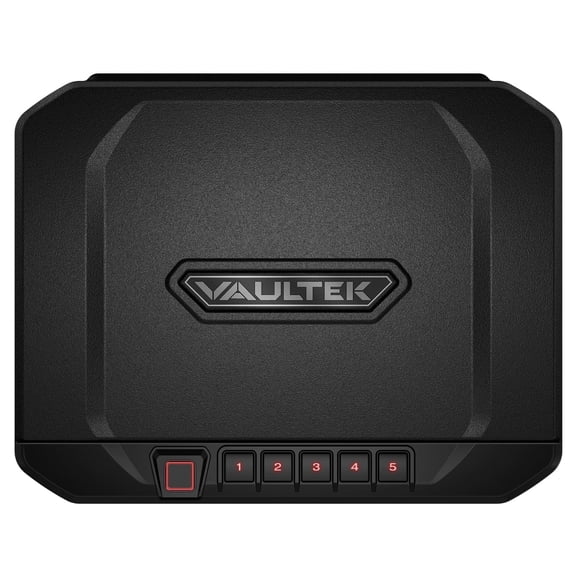 Vaultek® 20 Series V20i Compact Quick Access Biometric Safe with Rugged Construction, Auto-Open Lid, Mountable, & Anti-Theft Protection