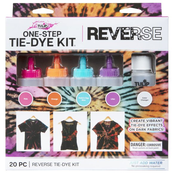 Kit de actividades para hacer tú mismo con forma de tulipán, 4 colores, teñido inverso