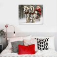 thumbnail image 3 of ONETECH IDEA4WALL Canvas Wall Art Christmas Santa Claus Decor Painting Artwork for Home Prints Framed - 20x16 Inch, 3 of 3