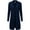 NAVY, variant on FashionMille Women's Long Line Open Front Knit Sweater Cardigan with Pockets