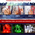 thumbnail image 5 of Christmas Window Decorations, 3 Pack Jingle Bell, Christmas Tree, Snowflake Christmas Window Lights With Suction Cup, Timer Function & Slow Fade Mode Battery Operated Indoor Lights For Christmas, 5 of 5