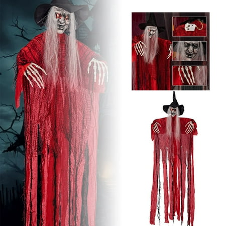 

Luminous Witch Animated Talking Voice Controlled Suitable For Christmas Baubles Good Luck for Acrylic Chandelier Coffin for Windows Set Clubs Ornament