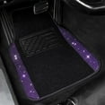 thumbnail image 3 of CAR GRAND Bling Rhinestones Diamond Car Floor Mat, Crystal Sparkly Shining Glitter Carpet, Waterproof Anti-Slip PVC Heel Pad Universal Fit Interior SUV,Sedan,Van,4pcs Girl Women Men (Violet Purple), 3 of 10