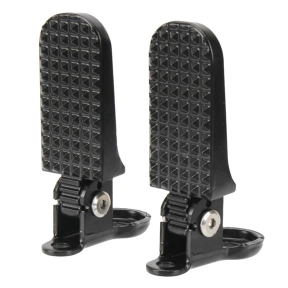 Yammee 1 Pair Aluminium Foldable Pegs Electric Scooter Anti Slip Folding Footrest for Electric Scooter Replacement Rear Pedals