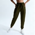 thumbnail image 3 of STETMN Womens Soft Yoga Pants Dressy Pleated High Waisted Work Pants Ladies Business Slacks, 3 of 6