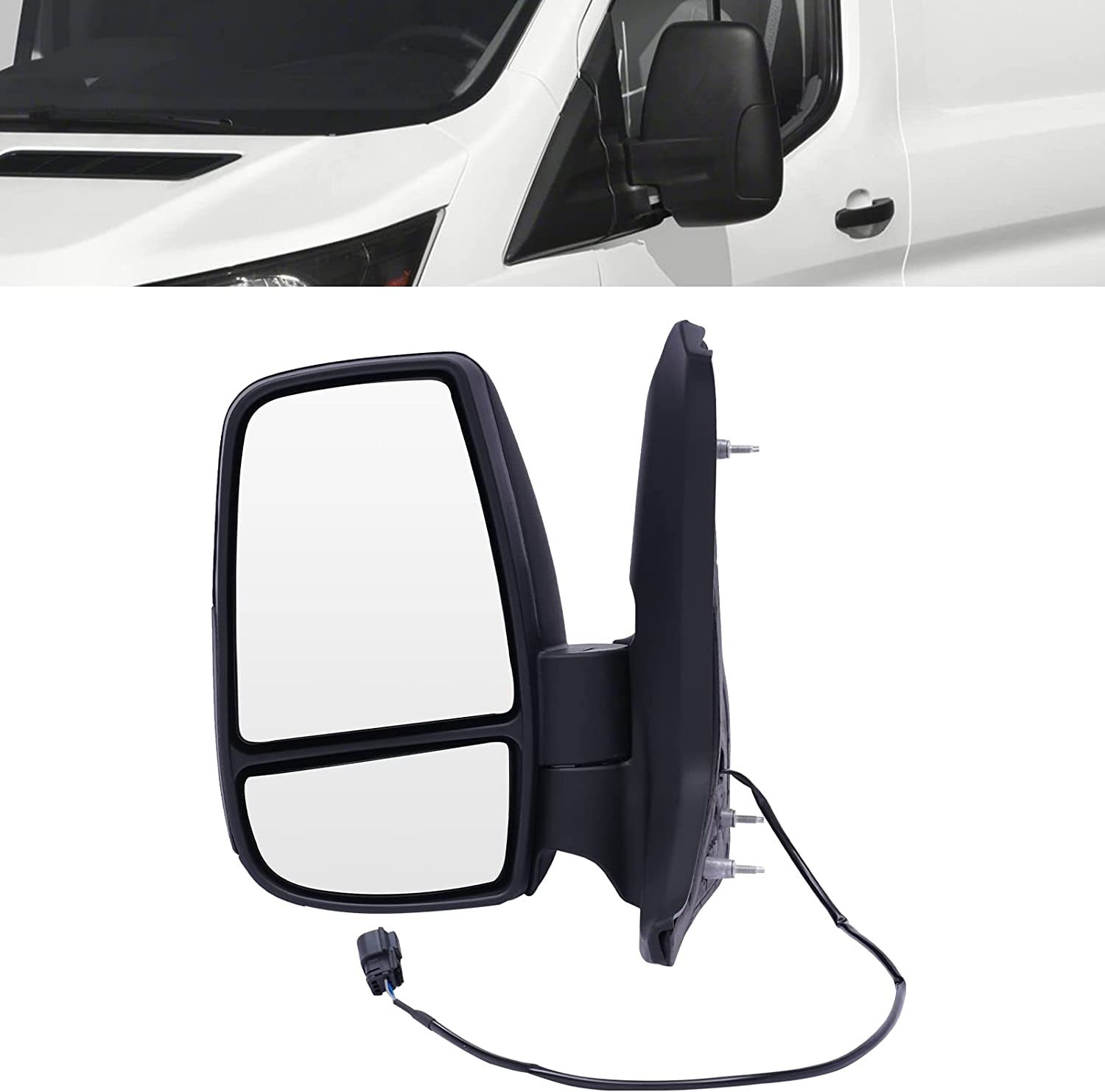 SHZICMY Mirror Truck Side Tow Mirrors Door Mirror Short Arm For Ford