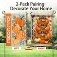 thumbnail image 4 of CSZPPQAF Fall Pumpkins Flags 12x18 Double Sided,2 Pack-165 GSM Polyester Fall Yard Decoration Flags, Fade Resistant, 4 of 6