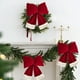 thumbnail image 4 of 30cm Mini Artificial Christmas Tree with Floral Baubles Pinecones and Bows Ready to Use Tabletop Holiday Decor, 4 of 9
