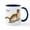 White/Navy Inside, variant on CafePress - Long Tailed Weasel Mug - 11 oz Ceramic Mug - Novelty Coffee Tea Cup