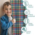 thumbnail image 3 of Red Green Checkerboard Blue Pattern Kids Curtains,Childrens Insulated Curtains Set Of 2,Bedroom Essentials,Teen Room Decor 52"X84", 3 of 5