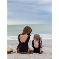 thumbnail image 3 of Mommy And Me Back Leaves One-Piece Back Leaves Hollow Parent-Child Swimsuit, 3 of 6