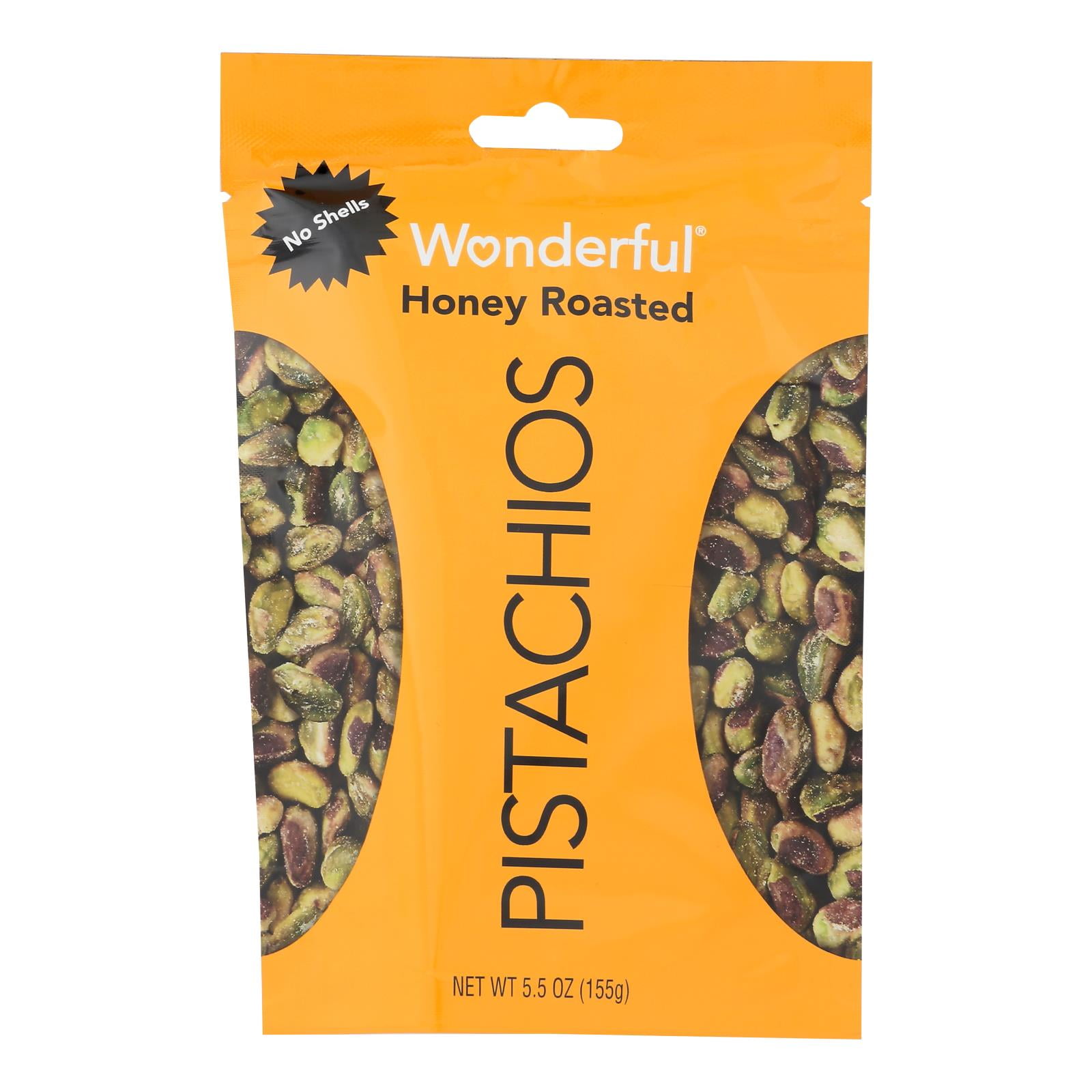 (10 Pack) Wonderful Pistachios Kosher Honey Roasted Pistachios, 5.5 Oz