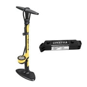 Topeak Joe Blow Sport III High Pressure Dual Head Floor Pump and Tire Levers Kit