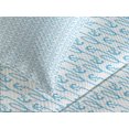 thumbnail image 4 of Ambesonne Anchor Quilted Bedspread Set 3 Pcs, Chains Sailing Cartoon, King Size, Pale Blue White, 4 of 5