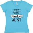 thumbnail image 3 of Inktastic Great Aunt? More Like Greatest Aunt Women's V-Neck T-Shirt, 3 of 5