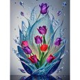 thumbnail image 1 of (sz5408) Resina Con Forma Gota Y Flores Serie Flores 30x40CM, 1 of 9