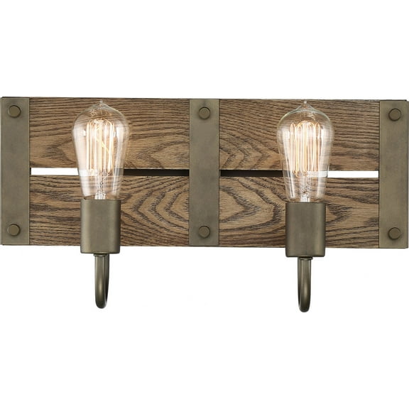 Winchester 2 - Light Bronze / Dark Brown Wall Sconce