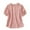 Pink, variant on Eyelet Embroidery Tops for Women Cotton Linen Lapel Collared Shirts Short Sleeve Tees Dressy Casual Peasant Blouses