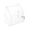 thumbnail image 4 of Cuadro de quejas Caja de bloqueo de llave de bloqueo Buzón de recolección de acrílico con bloqueo para la tienda Votación de la recaudación de fondos transparente, 4 of 8