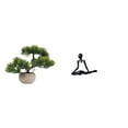 thumbnail image 1 of Colección De Bonsáis Artificiales, Plantas Artificiales, Centro De Mesa, Estatua Del Pensador, Figura Decorativa, Escultura Abstracta, Adorno, Regalo De Inauguración, Entrada Al Dormitorio, 1 of 8