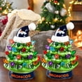 thumbnail image 3 of Denver Broncos 2-Pack 4" Ceramic LED Christmas Tree Set, 3 of 3