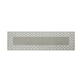 thumbnail image 2 of Washable Skid-Resistant Runner Rug, Trellis Border, Light Grey and White, 26" x 72", 2 of 8