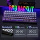 thumbnail image 5 of Teclado EPOMAKER x Aula F65, 65%, junta inalámbrica con retroiluminación RGB, 5 of 8