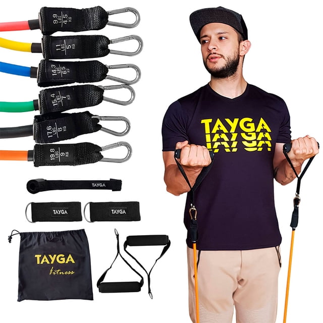 Set de 6 Ligas de Suspensión Tayga Con Accesorios