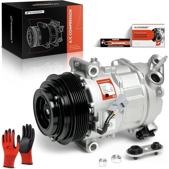 A-Premium Air Conditioner AC Compressor with Clutch Compatible with Jeep Cherokee 2014-2021 & Chrysler 200 2015-2017, 3.2L 3.6L