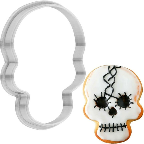 Halloween Chained Skull Cookie Cutter 4 Inch Made in USA by WONDERTORY