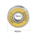 thumbnail image 2 of Unique Bargains 608-2RS Roulements à Billes ABEC-7 Jaunes pour Planche à Roulettes Patins à Roues Alignées 8 Pack, 2 of 5