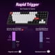 thumbnail image 5 of Teclado mecánico inalámbrico personalizado Keychron Q3 HE, 2,4 GHz/Bluetooth/con cable, QMK, disparador rápido, 80 % TKL, interruptores magnéticos Gateron RGB programables e intercambiables en calient, 5 of 9