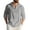 T-896 Dark Gray, variant on Khaki Henley Faux Linen Hoods for Man Fall Summer Long Sleeve Beach Casual Hawaiian Ruched Hooded Paperbag Tropical Basic Outerwear Mens Button 2026 Clothes Fashion M