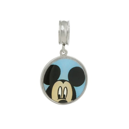Connections from Hallmark Stainless Steel Enamel Mickey Mouse Dangle Charm