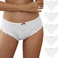 thumbnail image 1 of B91xZ Culotte pour Femmes Confort Frais en Microfibre Culottes Garçonnes, Blanc G, 1 of 3