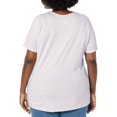 thumbnail image 3 of Just My Size Womens Short Sleeve Graphic Tee, 2X, Butterfly White, 3 of 6