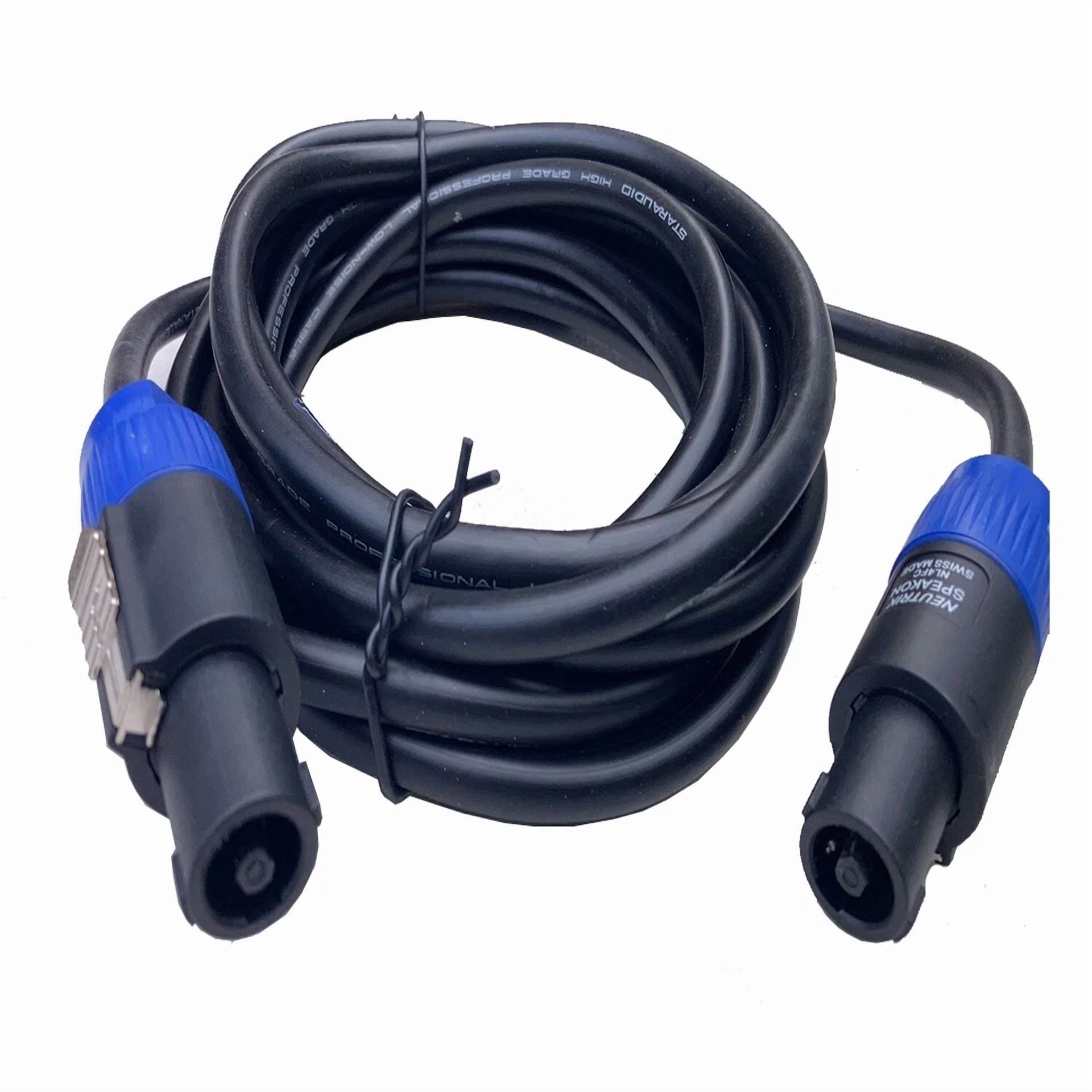 15 Ft Speakon To Speakon Cable 12 Gauge Awg Wire Dj/ Pro Audio Pa Speaker Cable