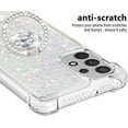 thumbnail image 4 of Samsung Galaxy A32 4G(Not 5G) Case,Creativity Clear Quicksand Glitter Flowing Liquid Floating Soft TPU Case w/Stand Bling Diamond Sparkle Phone Cover for Samsung Galaxy A32 4G  Colorful, 4 of 14