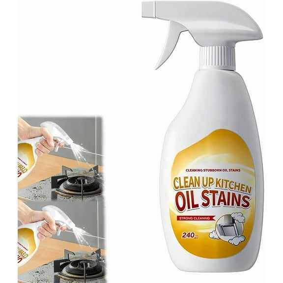 Heavy Duty Degreaser, Kitchen Heavy Duty Cleaner Spray Portable Degreasing Spray, All-Purpose Kitchen Pots and Pan Cleaner for Appliances Countertops Range Hoods (1)